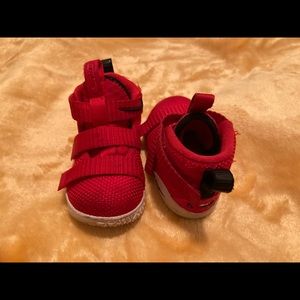Red Nike shoes